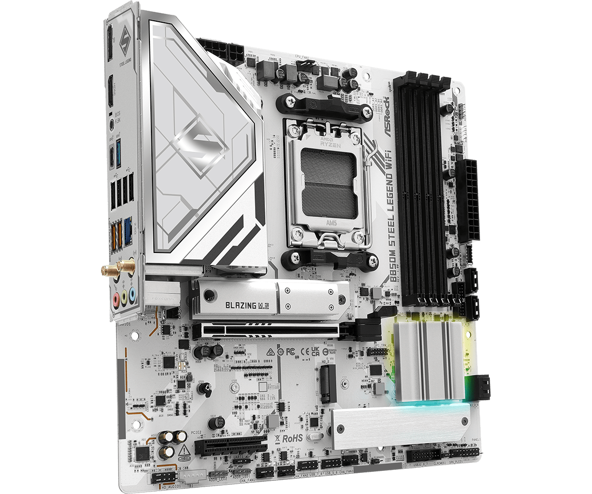  ASROCK B850M STEEL LEGEND WI - Am5 Micro Atx Pcie 5.0 Motherboard 评论和价格